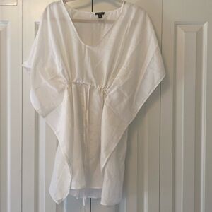 Ann Taylor size medium white swim cover-up